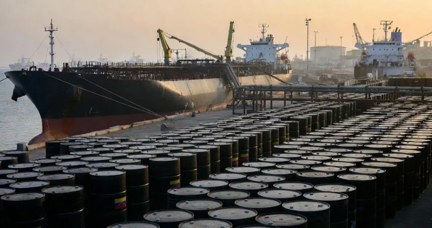 Saudi oil pipeline infrastructure with Brent oil price chart rising to 107.5 dollars