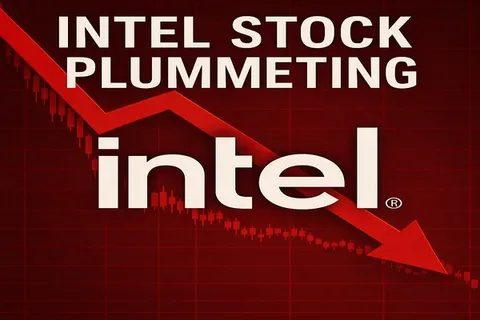 Иллюстрация к обвалу акций Intel и Amazon на премаркете и взлому Binance