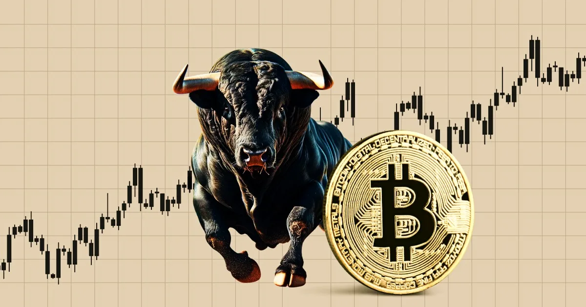 Bitcoin cryptocurrency concept trading token bull run financial technology